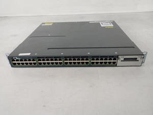 Cisco Catalyst 3560-X WS-C3560X-48P-S 48-Port Gigabit Ethernet Managed PoE+ - Foto 1 di 8