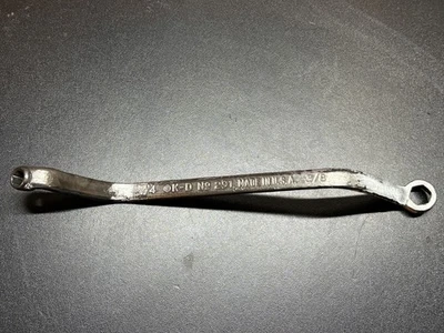K-D No. 291 Deep Offset Brake Bleeder Box Wrench Tool 1/4" x 3/8" Made In USA - Image 1 of 4