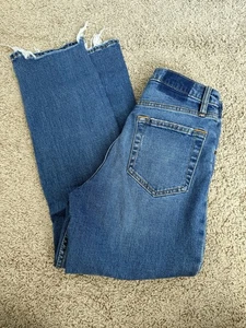 Abercrombie & Fitch SZ 27/4R The Ankle Straight Ultra High Rise Blue Denim Jeans - Picture 1 of 4