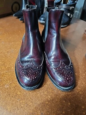 Botas Russell And Bromley Damas Brogue Oxblood Talla 35.5 Chelsea Foto 1 de 4