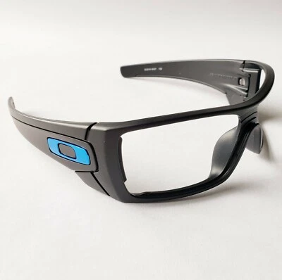Oakley Batwolf Matte Black Replacement Frame Only Blue Icons OO9101 - Image 1 of 4