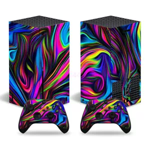 AU Vinyl Skin Sticker Cover 3D Colorful Stripe For XBOX Series X Decal Wrap Set - Picture 1 of 1