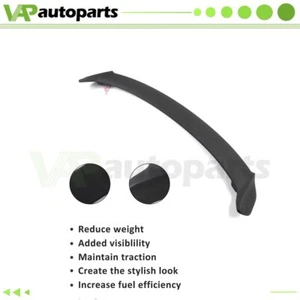 For 2013-2015 Honda Civic 4 Door Sedan SI Rear Black Spoiler Wing - Picture 1 of 8