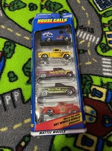 Lot cadeau Hot Wheels HOUSE CALLS 5 voitures lot 1:64 pizza sur roues, neuf dans sa boîte 1998 - Photo 1/6