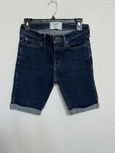 Boys Abercrombie Kids Denim Shorts Dark Wash size 13/14 - Picture 1 of 2