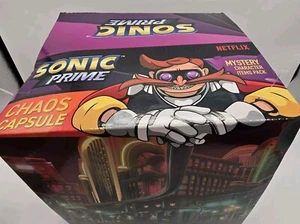 Sonic Prime Netflix CHAOS CAPSULE 8 Mystery Figure Balls Set w/ Display Case NEW - Picture 1 of 6