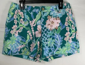 NWT Women’s Lilly Pulitzer Callahan Knit Shorts Multi-Color On The Vine Size 10 - Picture 1 of 5