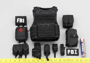 Vest & Pouches for Soldier Story SS062 FBI Critical Incident Group 1/6 12'' - Picture 1 of 1