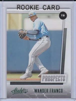WANDER FRANCO ROOKIE CARD Panini Absolute Baseball GREEN VARIATION $$ RC RAYS! - Image 1 of 2