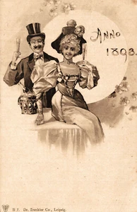 ANNO DATA 1893 - YEAR DATE 1893 - Coppietta, Couple - NV - Picture 1 of 2