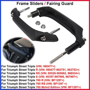 For Triumph Street Triple - Frame Sliders / Fairing Guard + Fitting Accessories - Picture 1 of 15