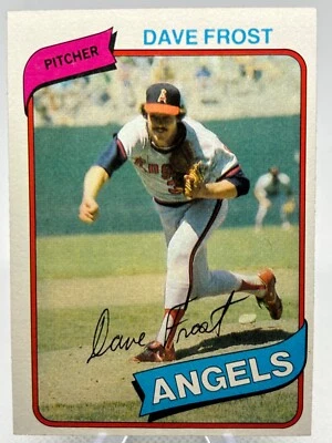 Dave Frost 1980 Topps-#423 (RC) California Angels - Image 1 of 2