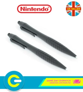 2x Lápiz óptico acanalado ergonómico grande negro para Nintendo DS 2DS 3DS Wii U - Imagen 1 de 5