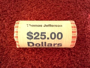 2007 Thomas Jefferson Presidential Dollar Original Roll - Unopened & Unsearched - Picture 1 of 3
