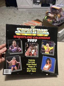 1989 WWF Wrestling Superstars Kalender Gently Used Hulk Hogan Warrior Savage - Bild 1 von 17