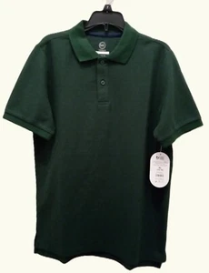 NWT Wonder Nation Forest Green Polo Shirt - Boy's Size 14/16 XL School Uniform - Picture 1 of 9