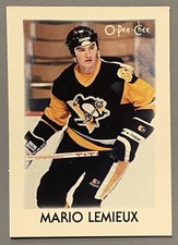 1987-88 O-Pee-Chee Mini Mario Lemieux Sticker #23 OPC
