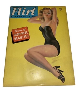 Flirt Magazine April 1954 High Heels Billy DeVorss Pinups - Image 1 of 4