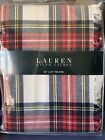 Ralph Lauren Whitney Plaid Tablecloth 60x84 New Fringed Red Green White