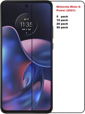 Whole sale Lot For Motorola Moto G Power (2021   Tempered Glass Screen Protector - Image 1 of 3