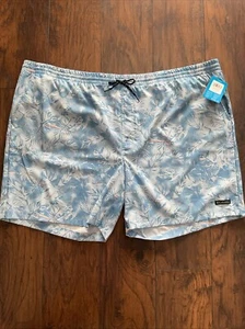 Columbia Summertide Stretch Shorts Men Sz 6X Blue Printed 8” Inseam NWT - Picture 1 of 10