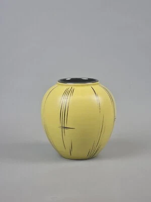 50s60s Vase Blumenvase Merzi&Remy Design Handgemalt Mid Century Vintage  - Bild 1 von 4