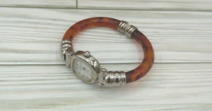 Vintage Joan Rivers Classics Silver Tone Fashion Faux Tortoise Shell Watch - Picture 1 of 11