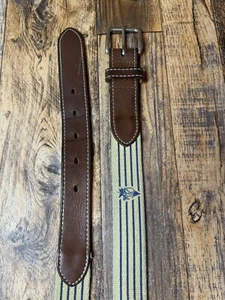 Peter Millar Yellow Pine Hills Golf Course Fabric Striped Belt Men’s 34 US - Picture 1 of 8