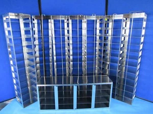 8 Laboratory Stainless Steel Freezer Rack 7 of 28.5x5.5x5.5 and 1 of 22x9x5.5 - Picture 1 of 4