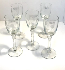 Verre à champagne en cristal à vin longue tige Roumanie gravé à la main Toscane 5 LIRE - Photo 1/11