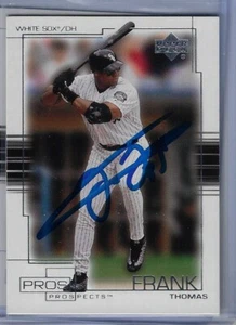 Frank Thomas 2001 Upper Deck Pros and Prospects #37 Autographed Card - Picture 1 of 6