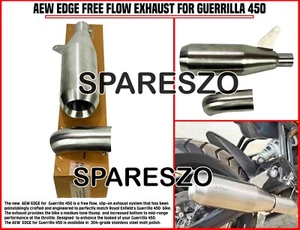"AEW EDGE FREE FLOW EXHAUST" FIT FOR ROYAL ENFIELD GUERRILLA 450 - Picture 1 of 18