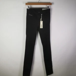~ Diesel Skinzee super schmale skinny normale Taille Jeans ~ schwarz ~ B 25 Zoll/L 34 Zoll ~ - Bild 1 von 16