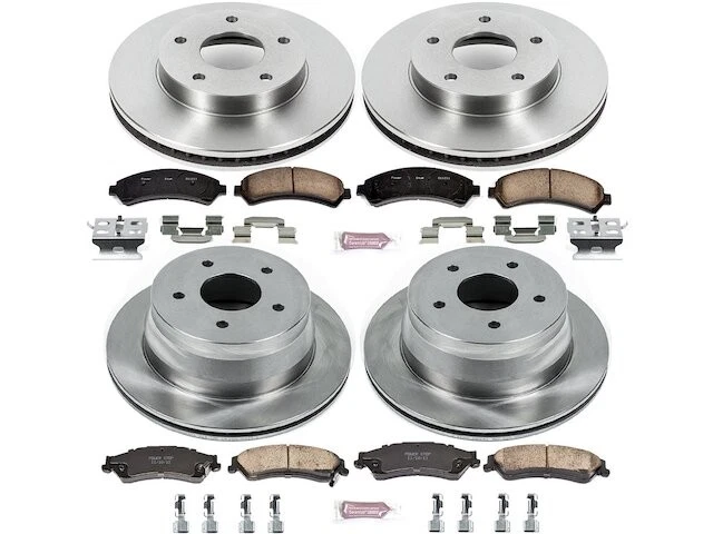Kit de pastillas de freno delanteras y traseras y rotor para Oldsmobile Bravada BC642PP 1997-2001 Foto 1 de 1