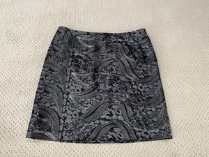 ann taylor mujer falda negra talla 12 - Imagen 1 de 9