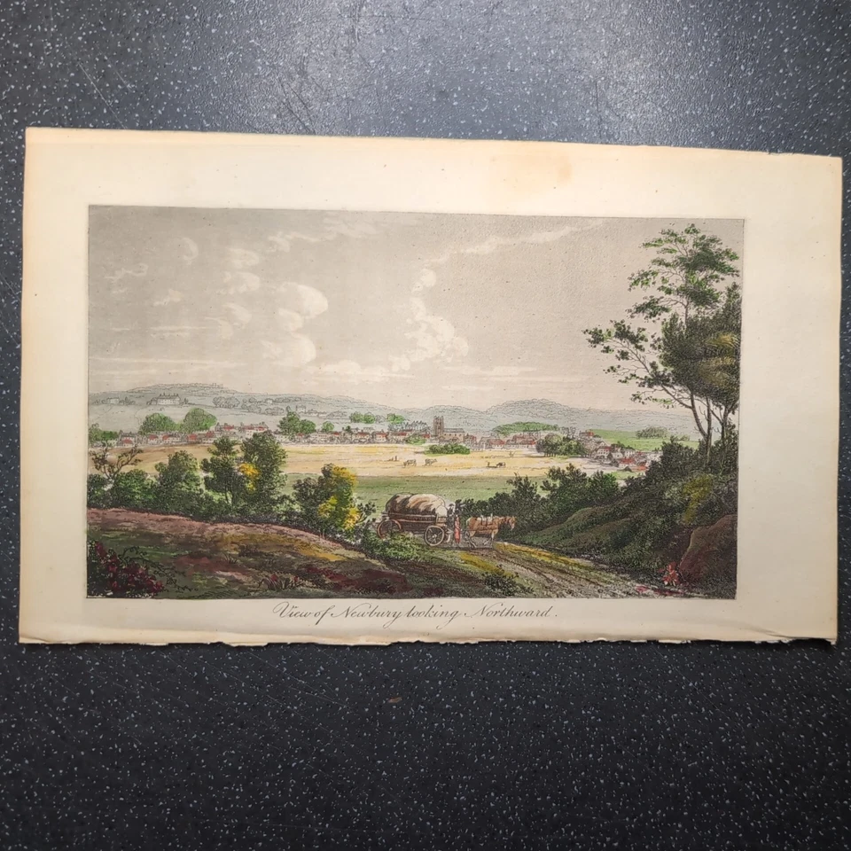 Оригинальный 1794 Archibald вид на Ньюбери глядя на север  - Изображение 1 из 1