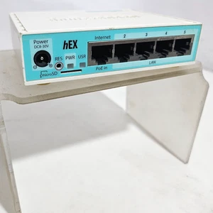 MikroTik hEX Ac Lite 5 Port Access Point Weiß Fast Ethernet PoE Router #02 - Bild 1 von 5