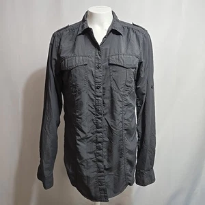 ExOfficio Roll Tab Sleeve Shirt Womens Size Small Ripstop Hiking Outdoor Fishing - Picture 1 of 8