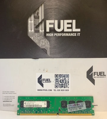 Infineon 1GB DDR2 modulo di memoria RAM PC2-5300 - HYS64T128020HU-3S-B - Immagine 1 di 3