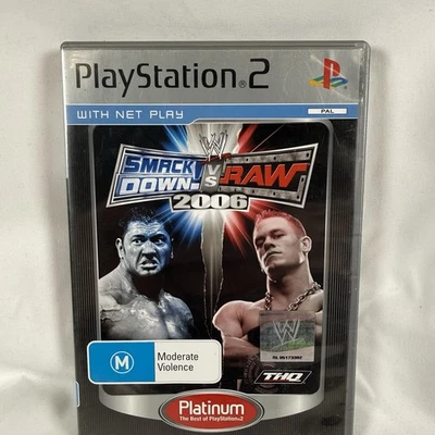 SmackDown vs Raw 2006 WWE PlayStation 2 PS2 Game PAL with Manual Free Post - image 1 of 4