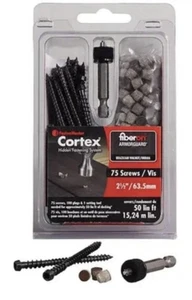 Tornillos y tapones FastenMaster Cortex Fiberon Decking Cortex nogal brasileño 2 1/2 - Imagen 1 de 1