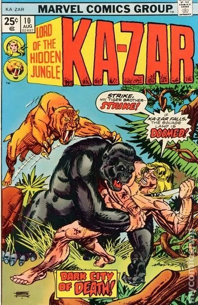 Ka-Zar #10 GD/VG 3.0 1975 Stock Image Low Grade - Image 1 of 1