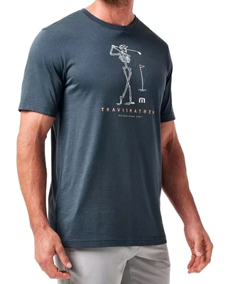 Camiseta Travis Mathew Para Hombres Gráfica Columpio Perdido Camisa Premium Azul Talla 2XL Foto 1 de 4