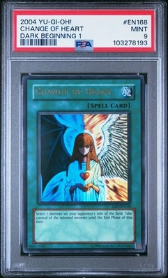 Yu-Gi-Oh! - Dark Beginnings 1 Change of Heart 2004 DB1-EN168 PSA 9 - Image 1 of 2