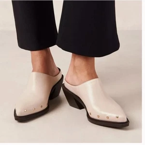 NUEVO ALOHAS Lorenzo Cuero Crema Mules 40 9 - Imagen 1 de 10
