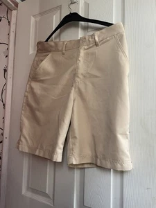 DUNLOP Sport Mens Yellow Golf Shorts Zipped Size 32W - Picture 1 of 4