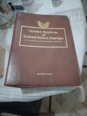 Golden Replicas of United States Stamps Proof Replicas on 22kt Gold (21 Stamps) - Image 1 of 4