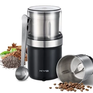 KYG Macina Caffe Elettrico Macinacaffè Elettrico per Semi Pepe Semi di Lino con - Foto 1 di 24
