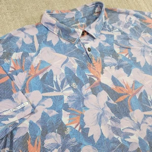 Tommy Bahama Shirt Men XXL Island Zone Performance Rainforest Bay Floral AOP - Picture 1 of 13