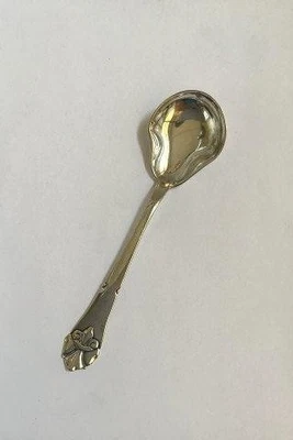 Cuchara de mermelada de plata Fransk Lilje "Lirio francés" O.V. Mogensen Foto 1 de 4